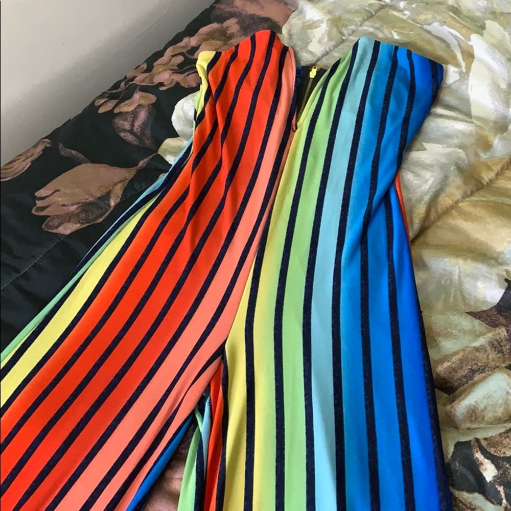 Colorful Rainbow striped jumpsuit